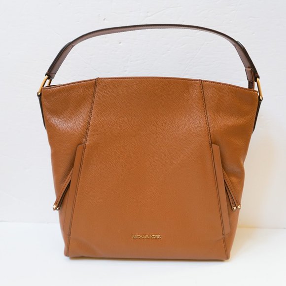 Michael Kors Bags Michael Kors Evie Large Shoulder Hobo Leather Bag Brown Poshmark